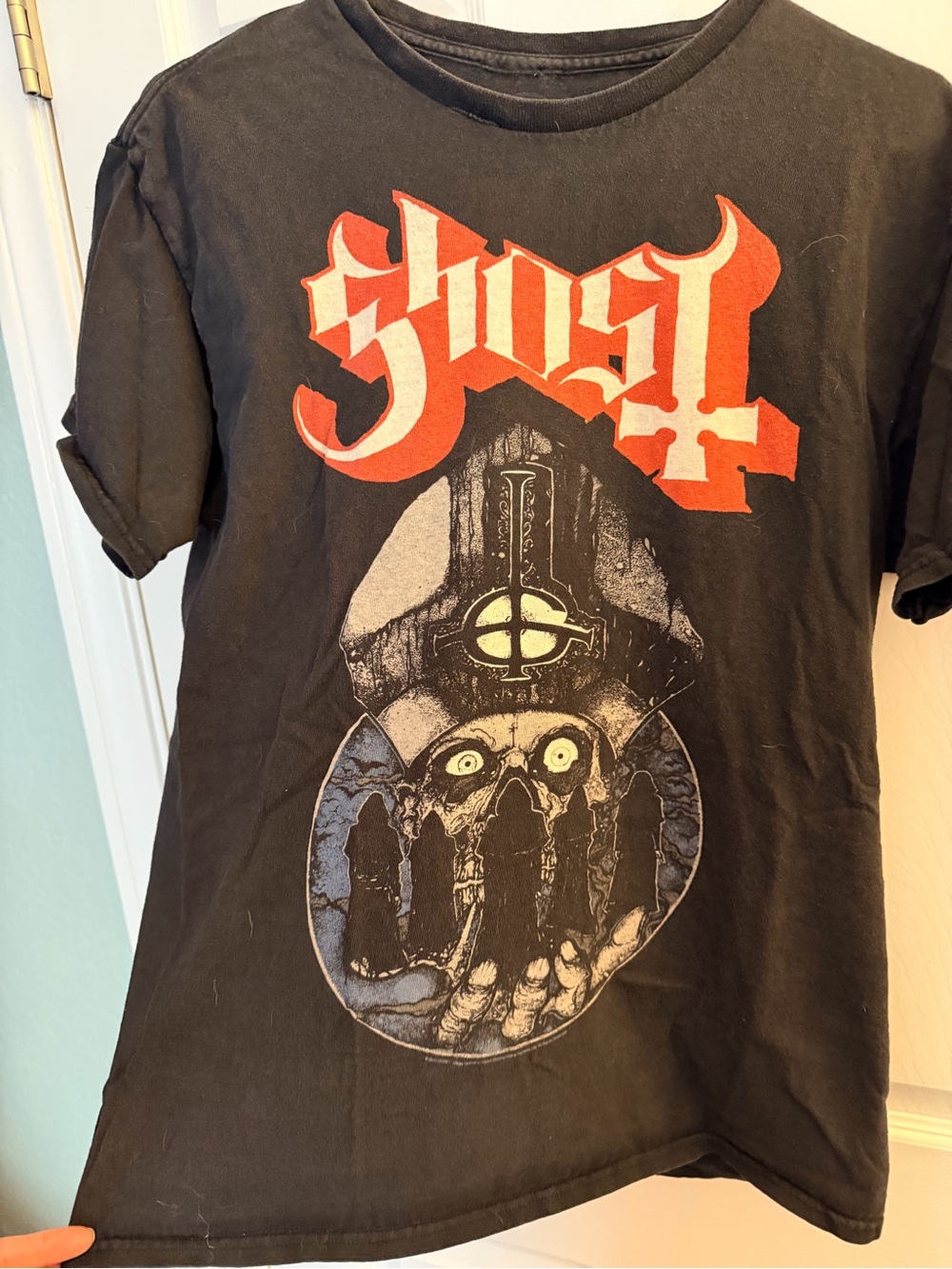 GHOST Band Graphic Tee with Red Logo
